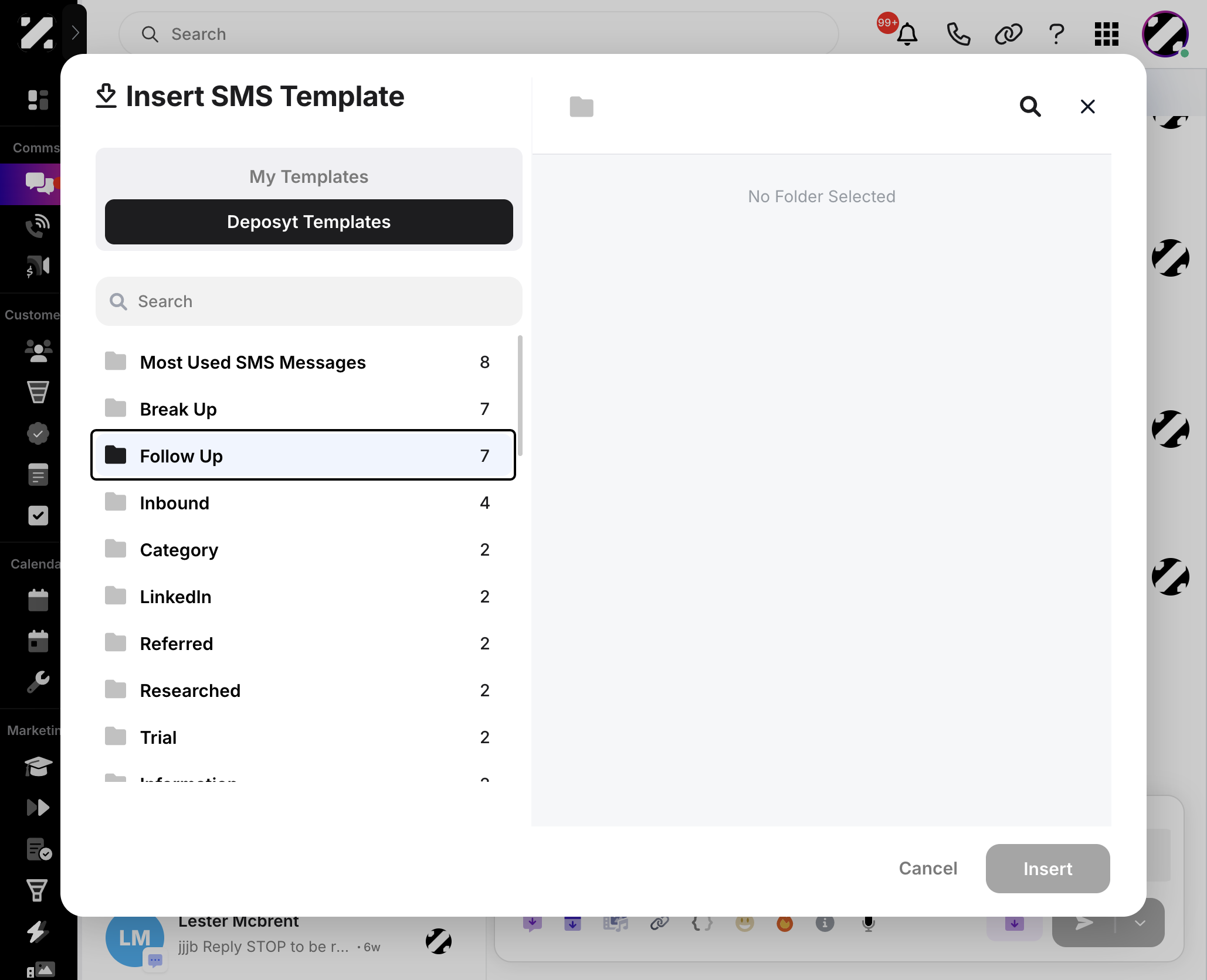 In the Deposyt Template folder, you will see premade folders. Click on one.