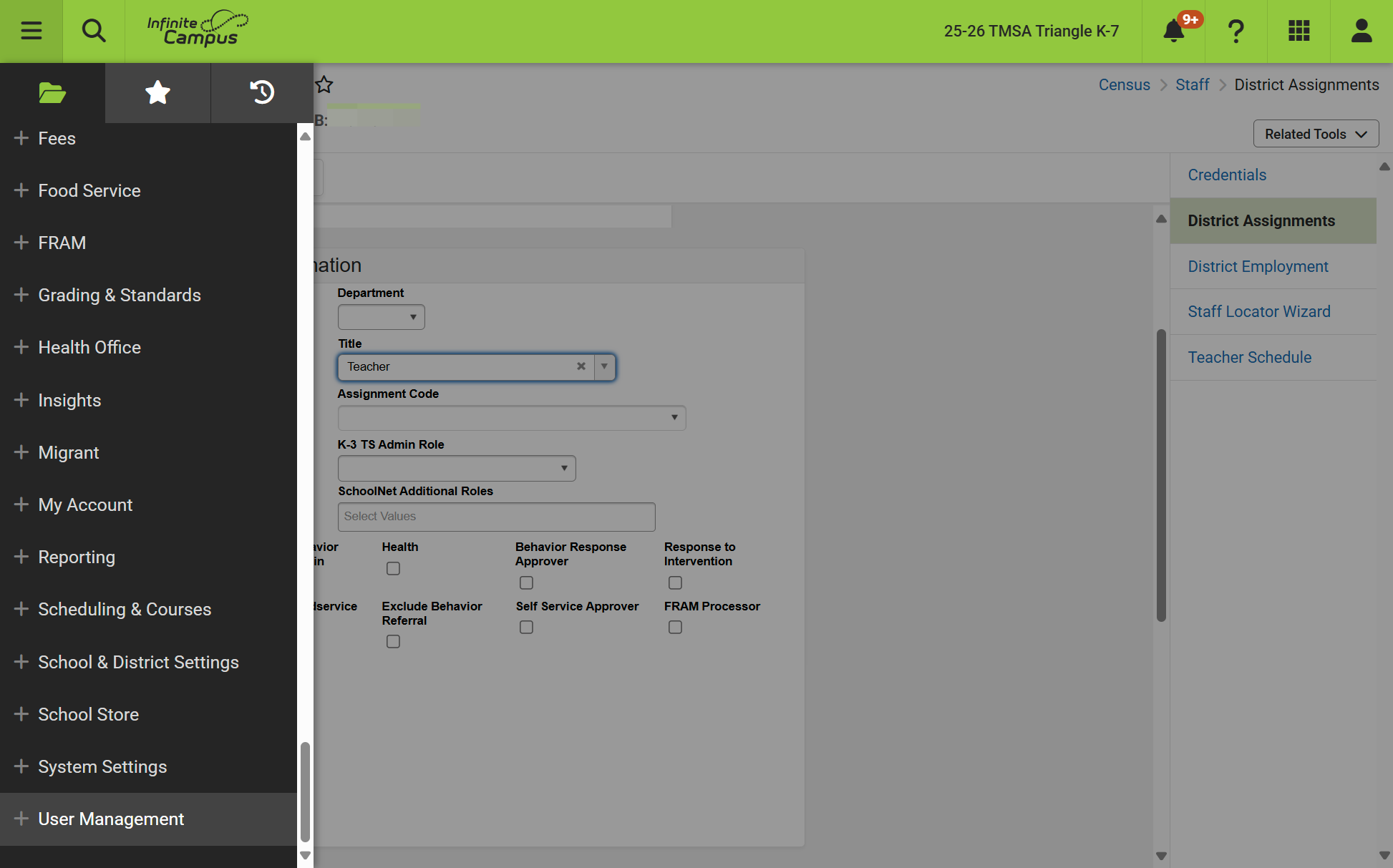 From your Main menu, navigate to User Management > User Account Administration User Account
