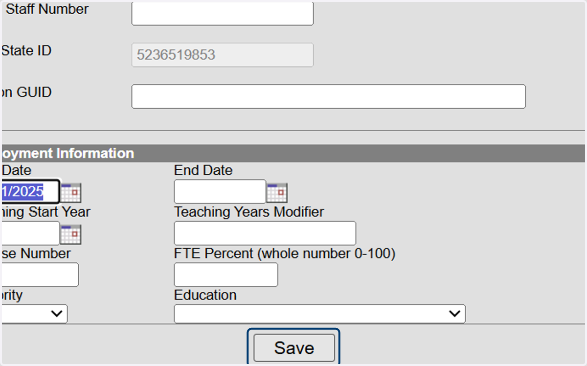 Click on Save