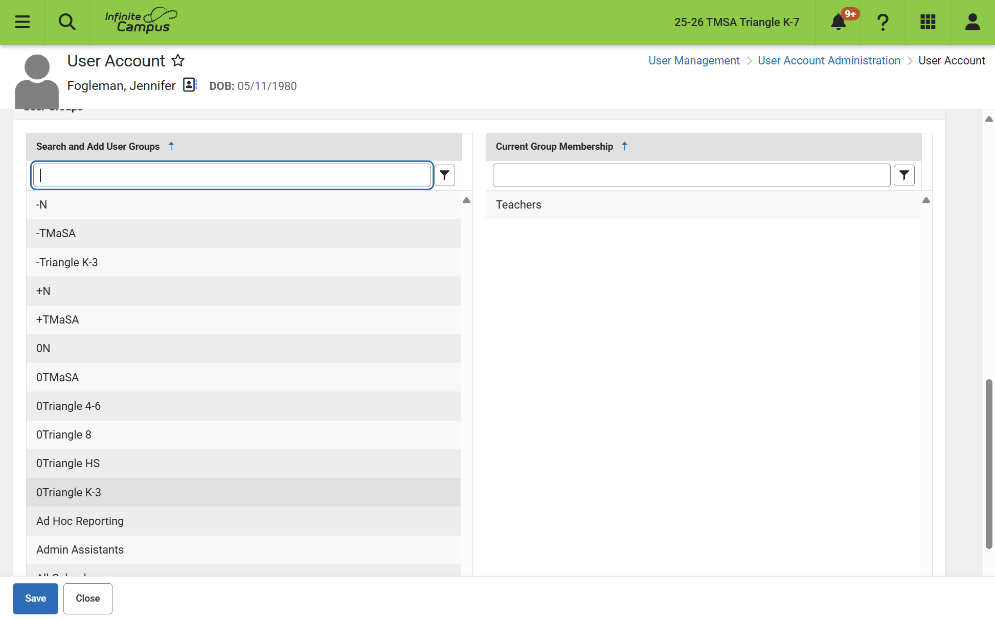 Add calendar needed for user