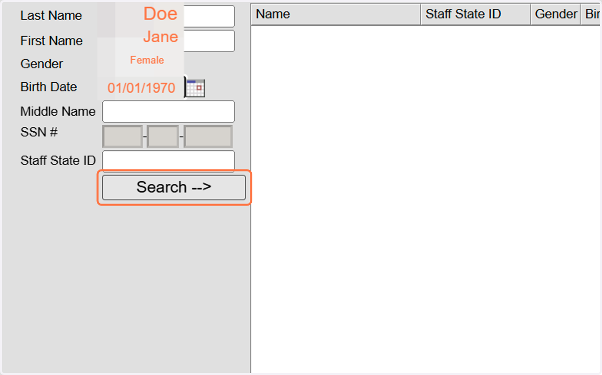 Click on Search -->