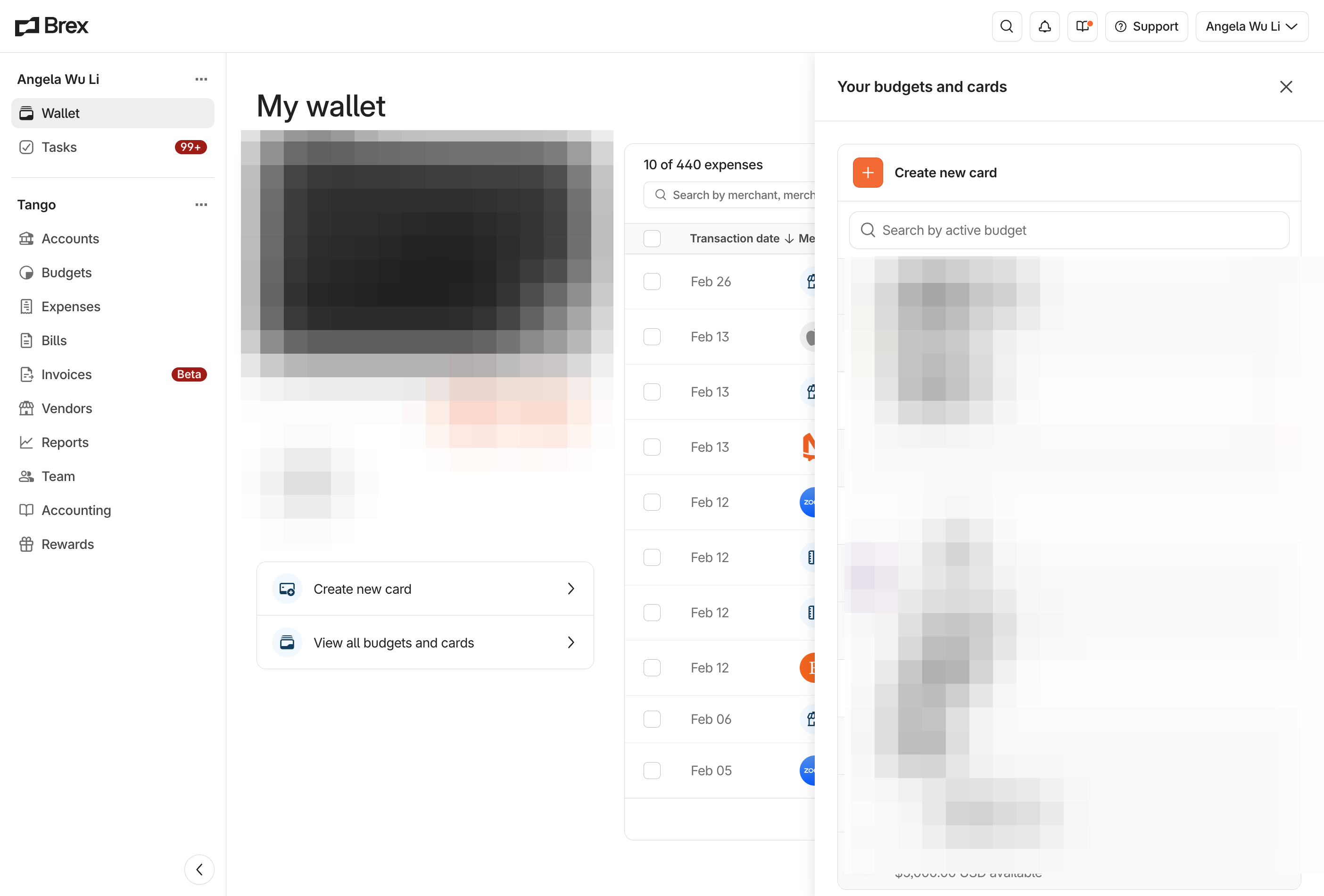 Click on Create new card