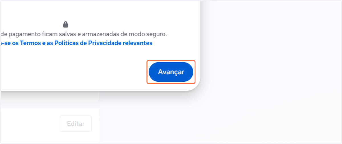 Click on Avançar