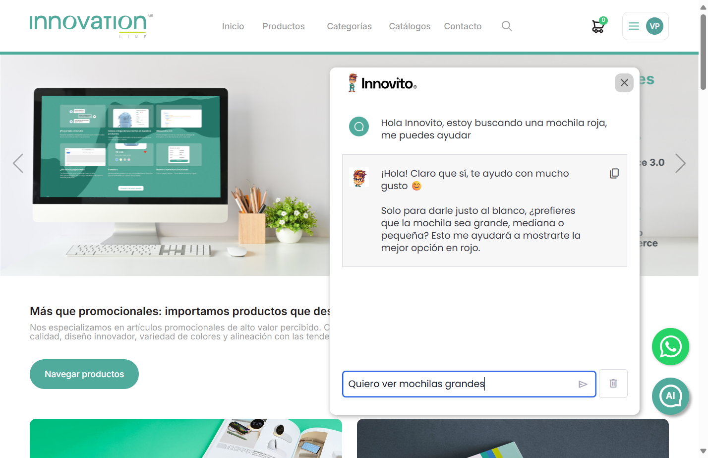 Click en enviar
