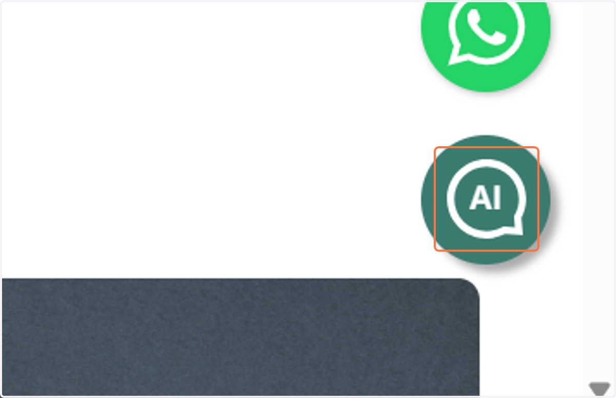 Click en la imagen de chat de AI