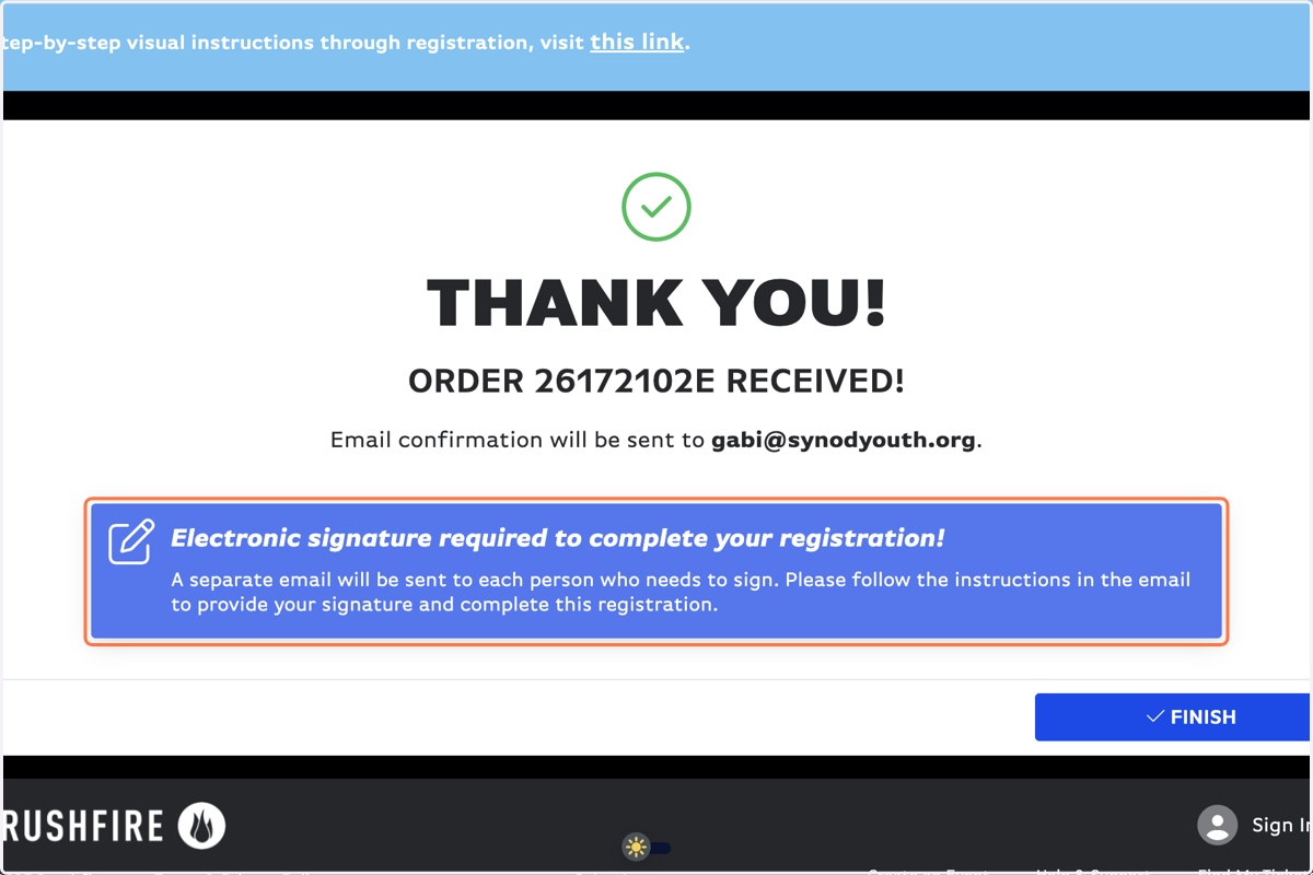 YOU'RE NOT DONE! Now go find the email with the subject line: Signature Required for Power Connection 2024
