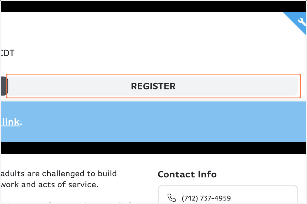 Click on REGISTER