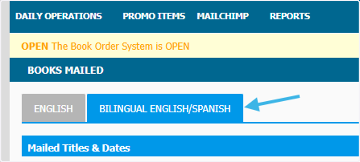 Make sure the tab you want to view is highlighted.