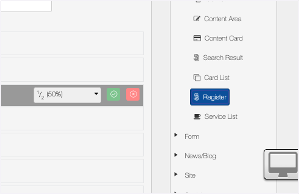 Select the widget you wish to use and drag it to the zone of your choice.