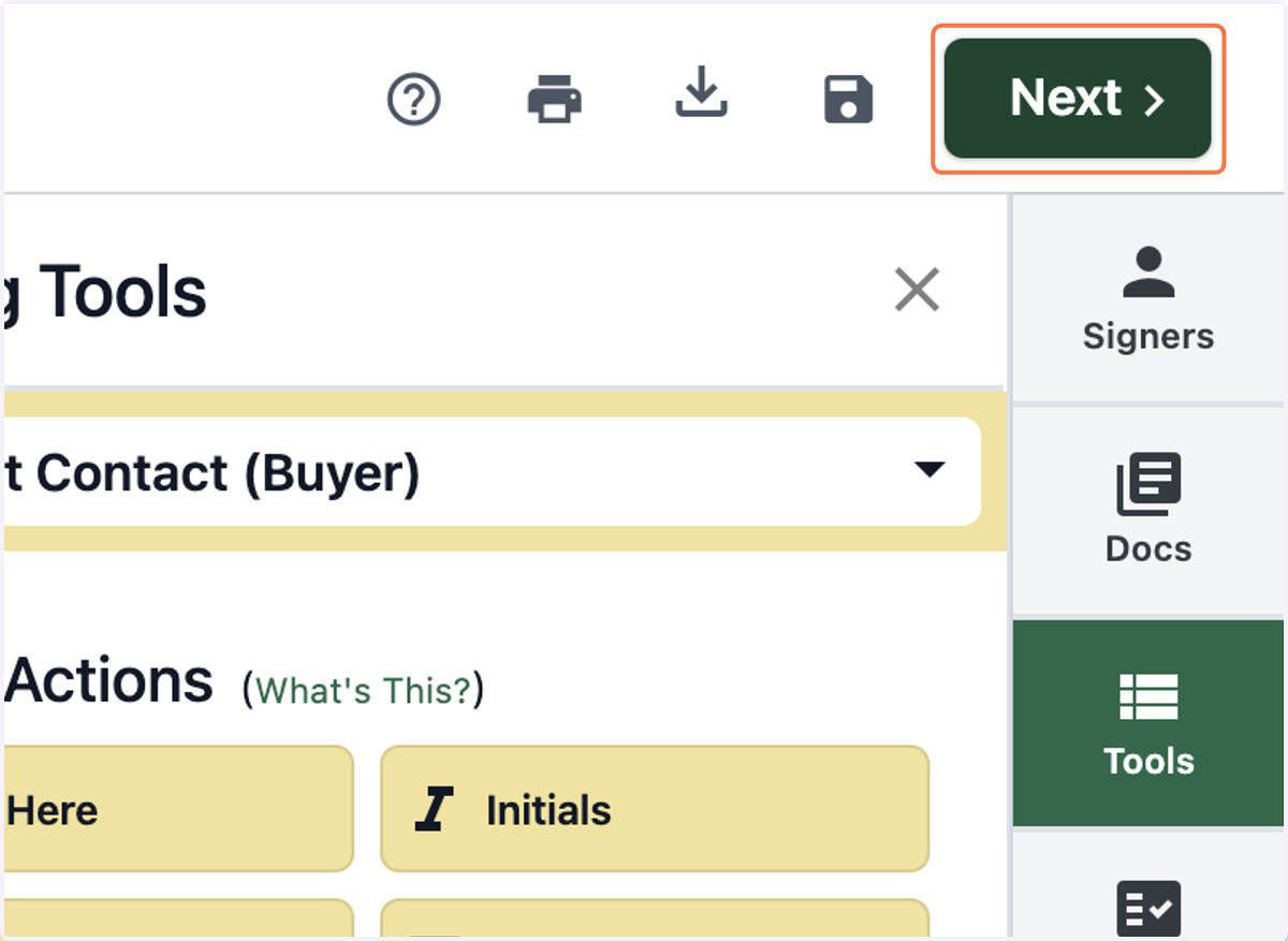 When you're done with edits, Click on Next