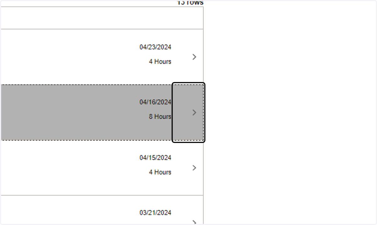 Step 3: Select Individual Absence to Cancel