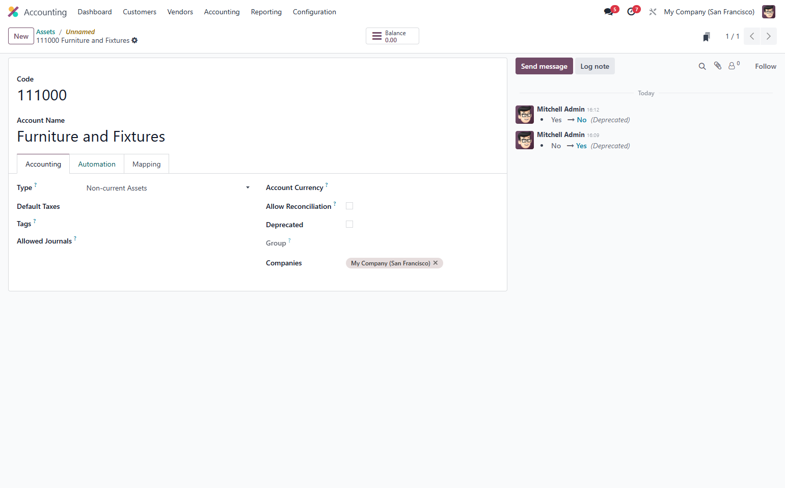 Click on Automation