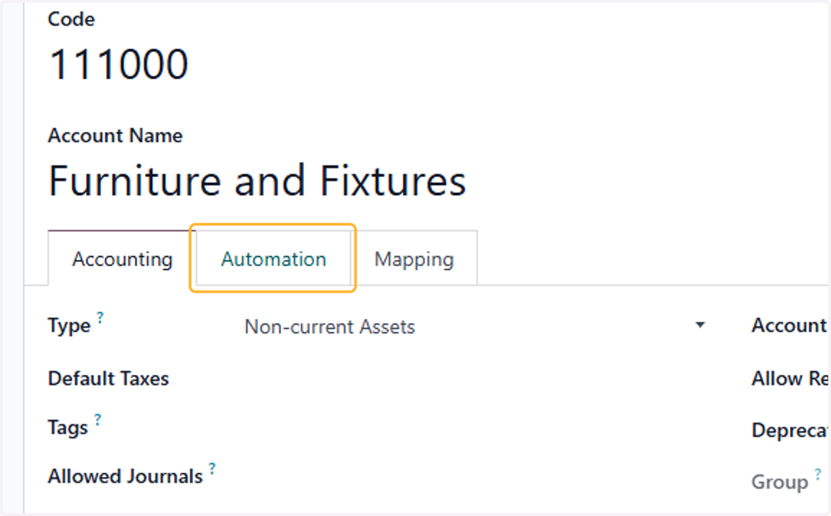 Click on Automation