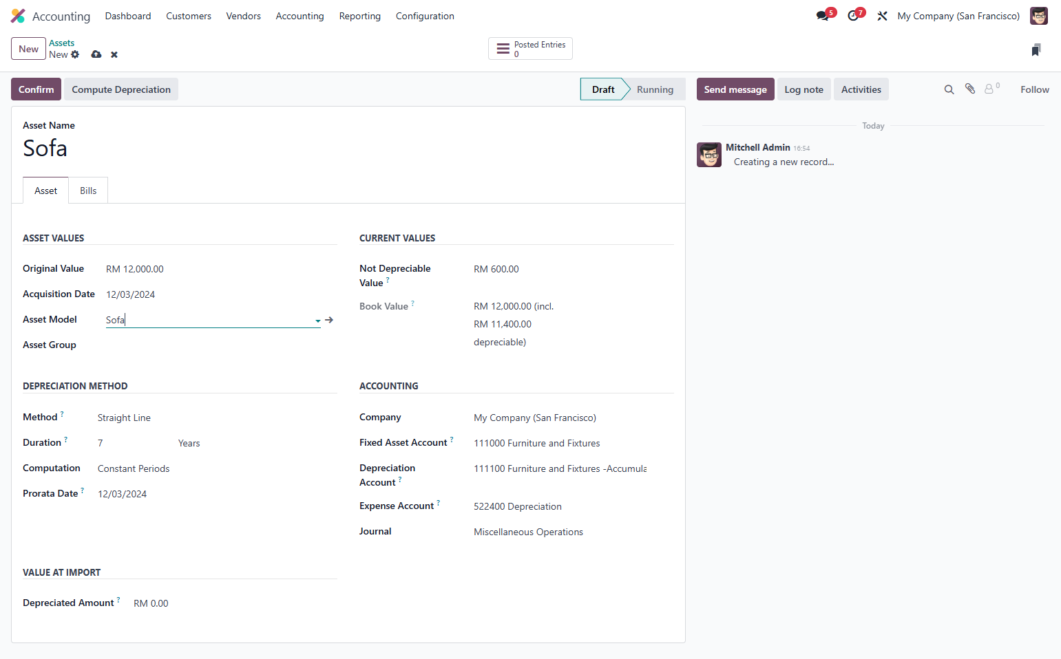 Depreciation Policy automatically update according to Asset Model