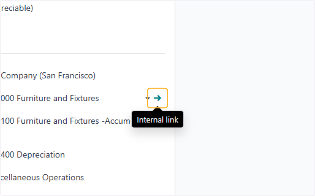 Click on Internal link