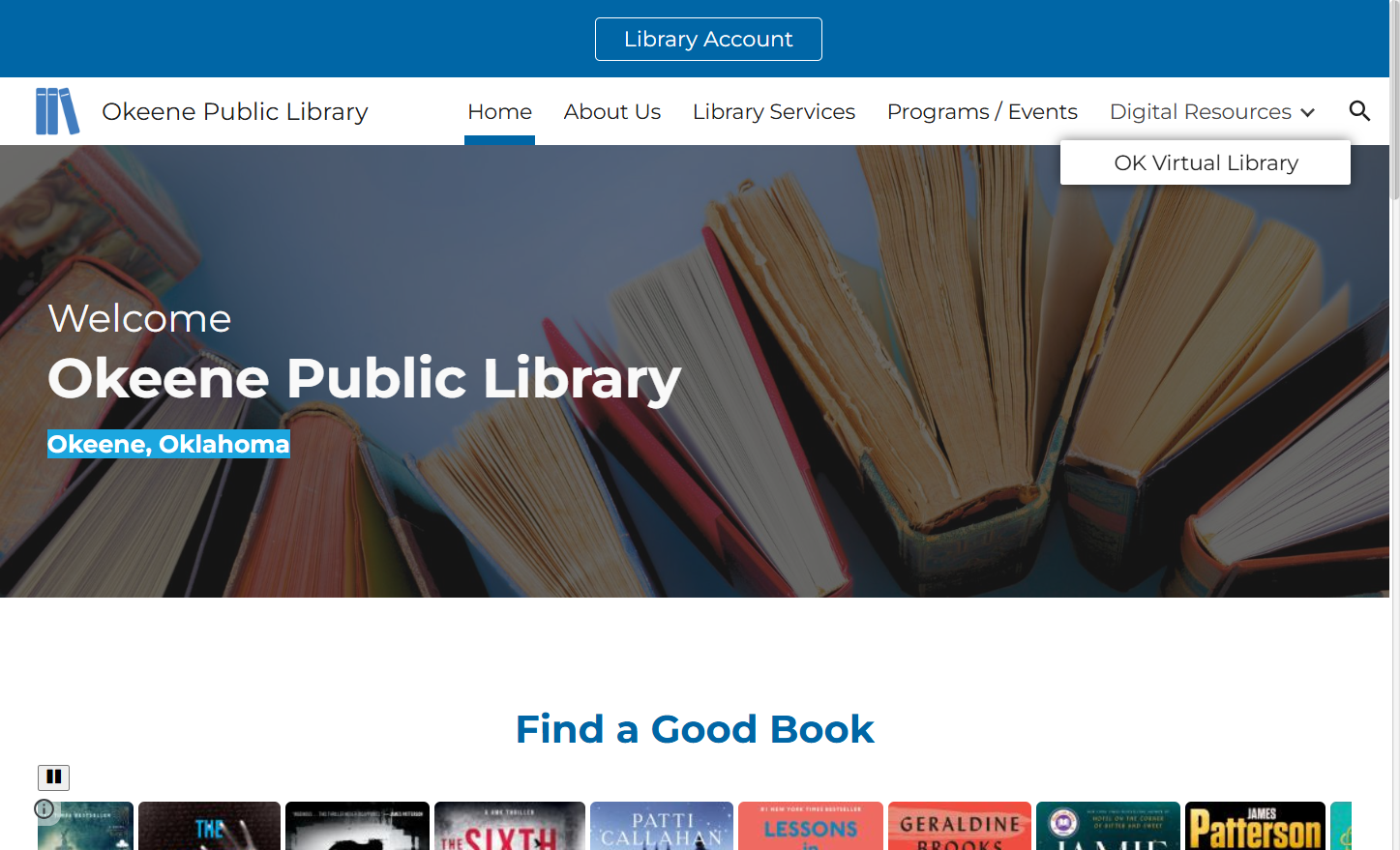 Click on Digital Resources
