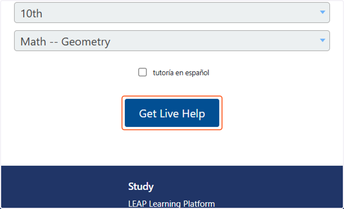 Click on Get Live Help