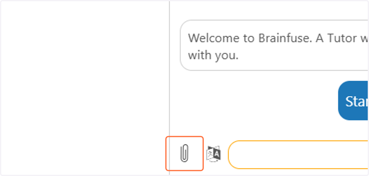 If you need to upload a screenshot of your problems or work, use the paper clip next to the chat box. Taking a screenshot can be done on the Chromebook by pressing Ctrl and "Show Windows" button
