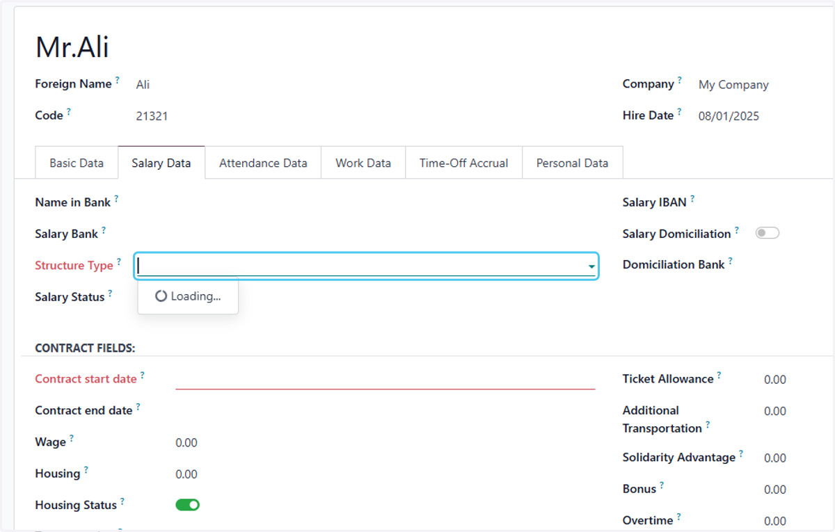 Click on Structure Type?