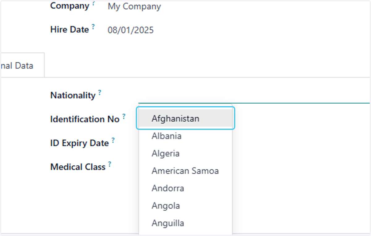 Click on Afghanistan