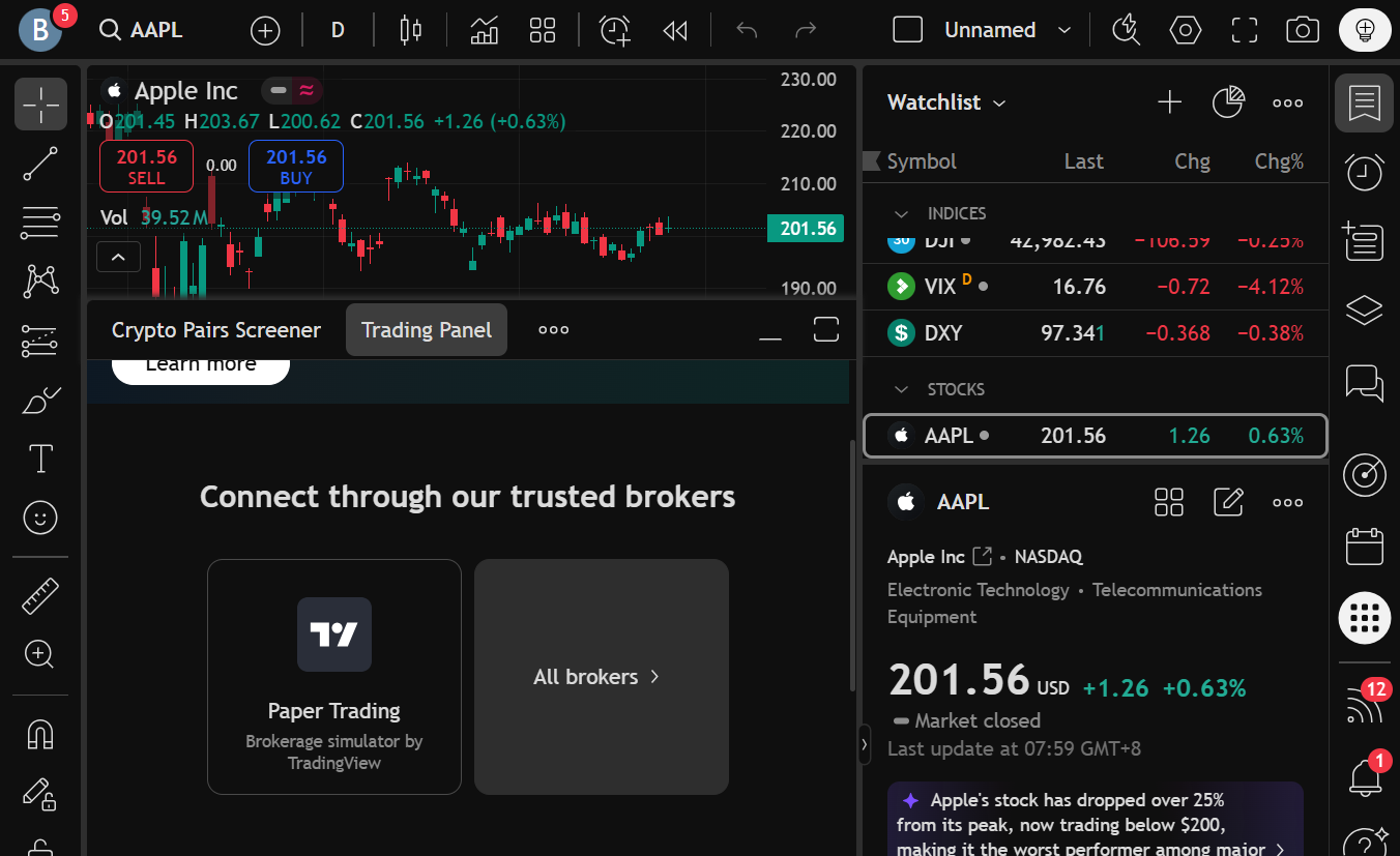 Find “Blueberry.” in the list of all brokers.