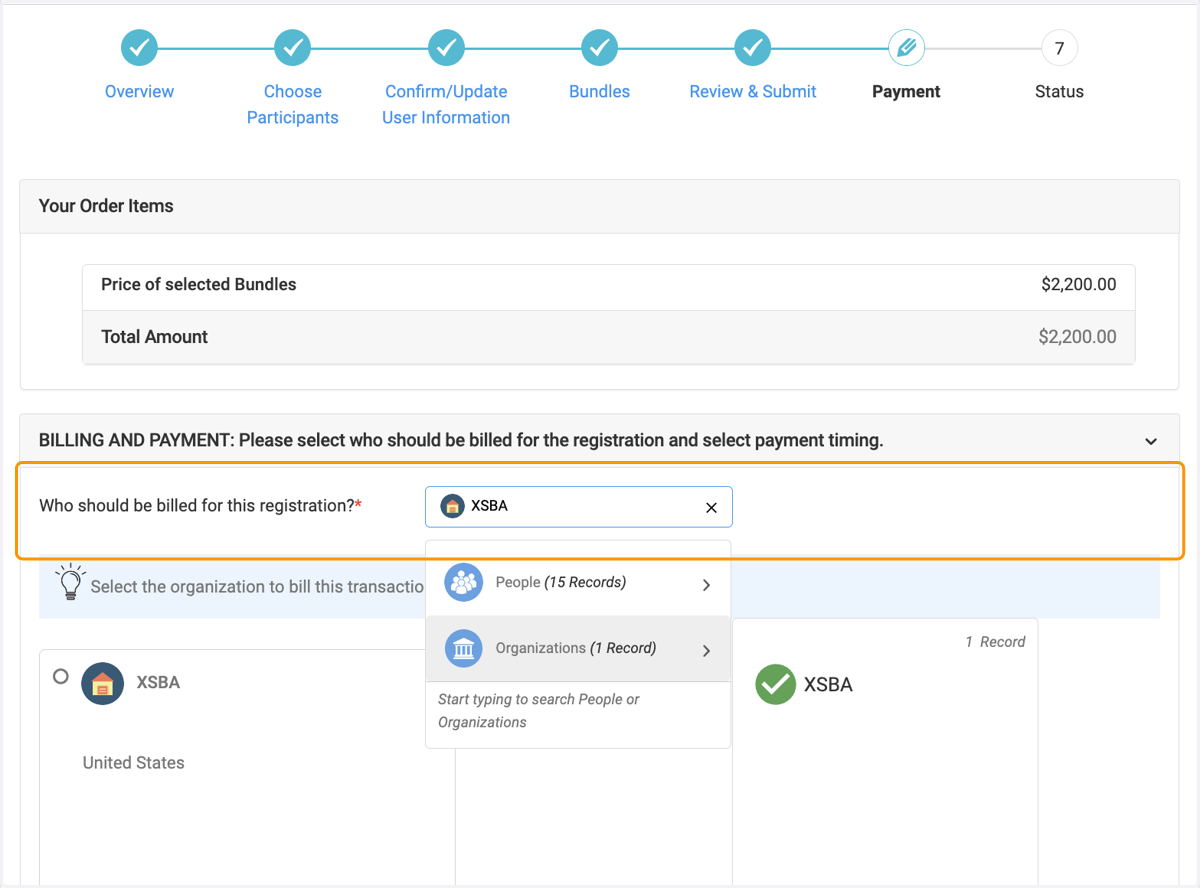 Click on Who should be billed for this registration?*…