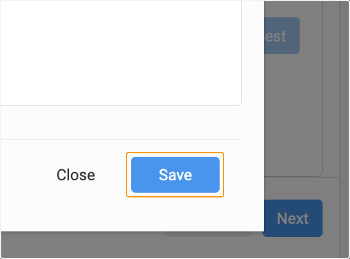 Click on Save