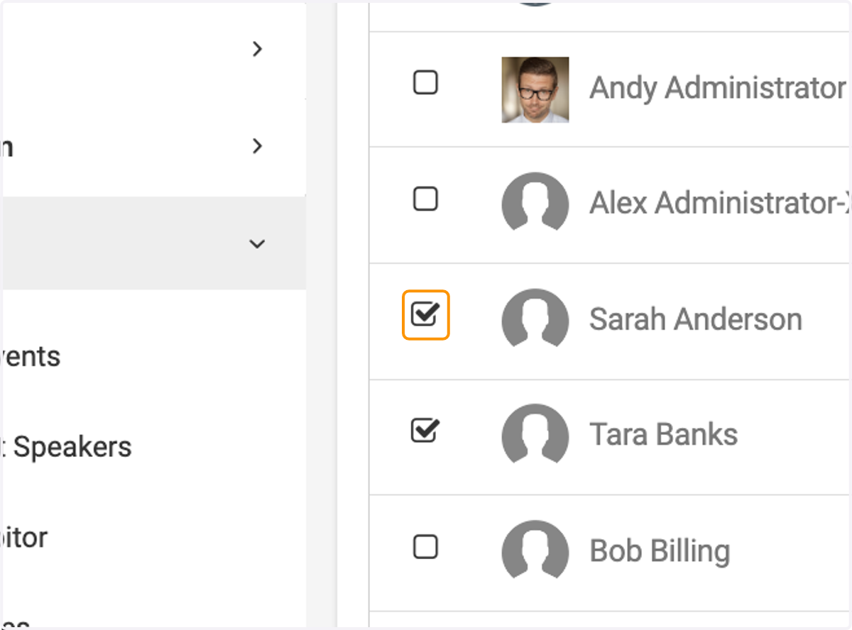 Select individuals from your organization to register