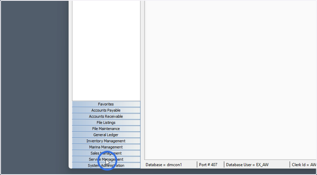 Click Service Management > Maintenance Functions > Estimates
