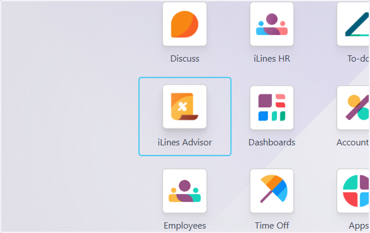 Click on iLines Advisor