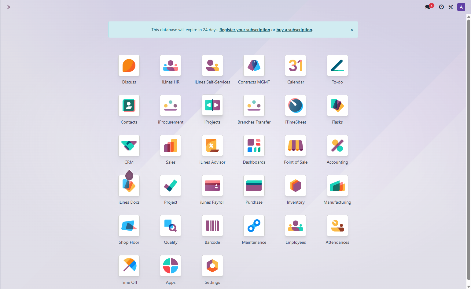 Click on iProjects