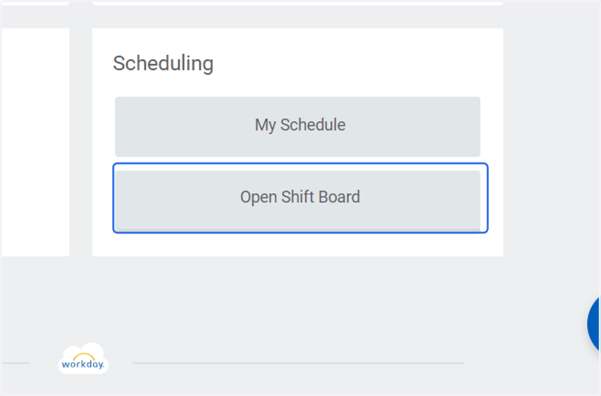 Click on Open Shift Board