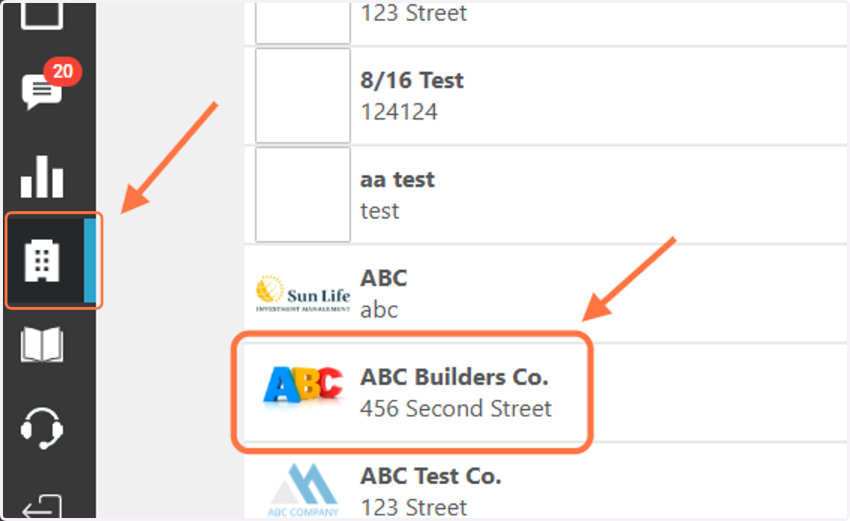To begin, go to the 'Company Detail' tab and click on your Case Name.