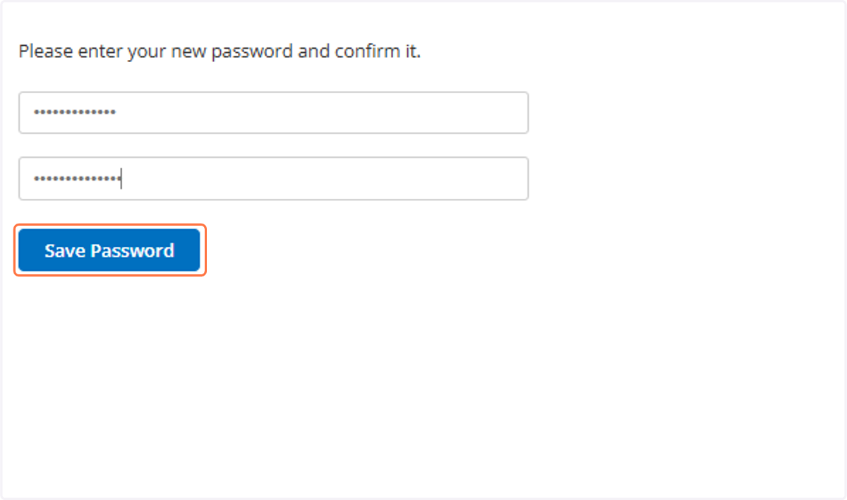 Click on Save Password