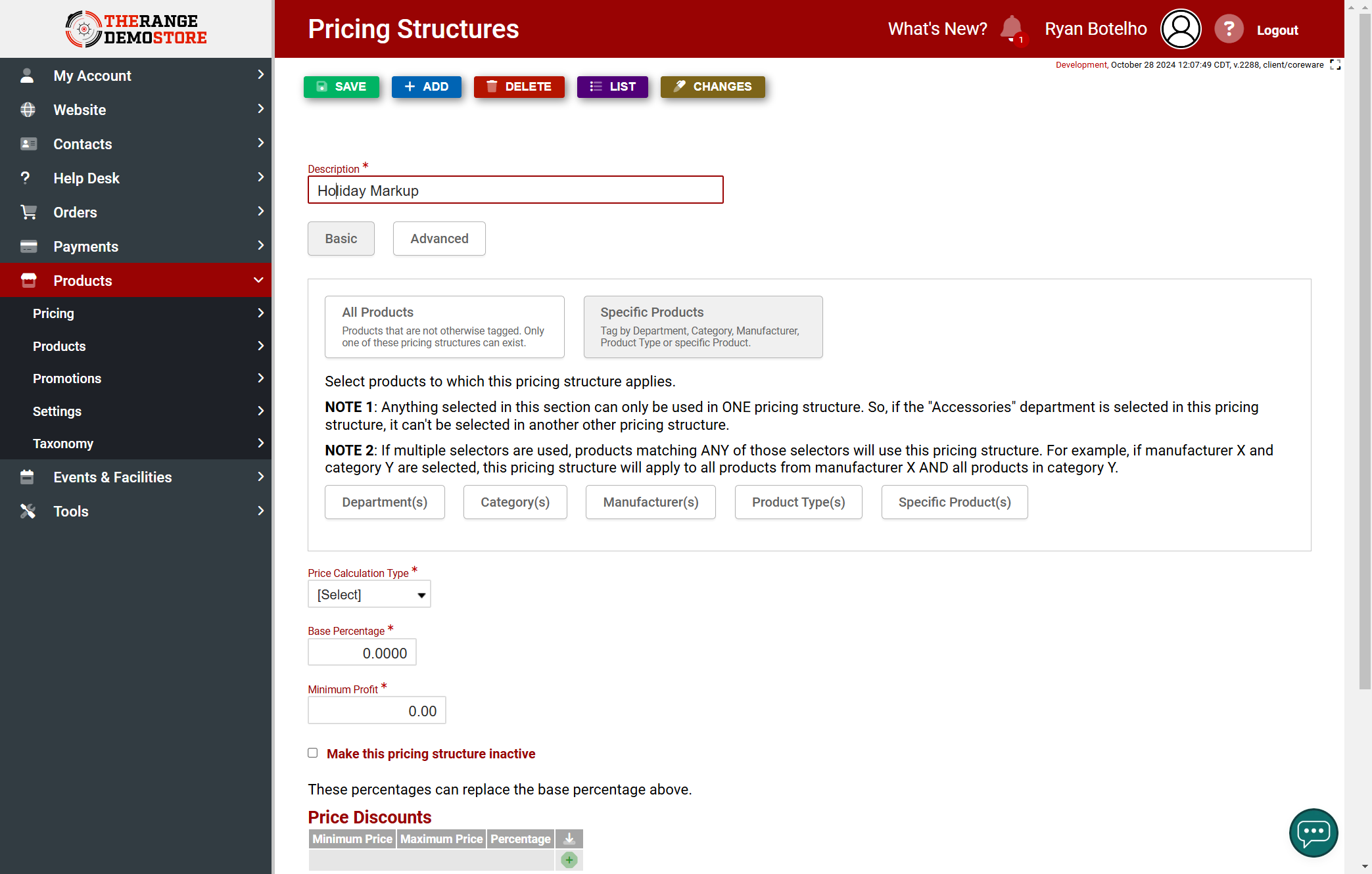 Give your pricing structure a name!