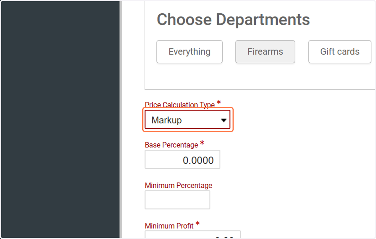Select your calculation type