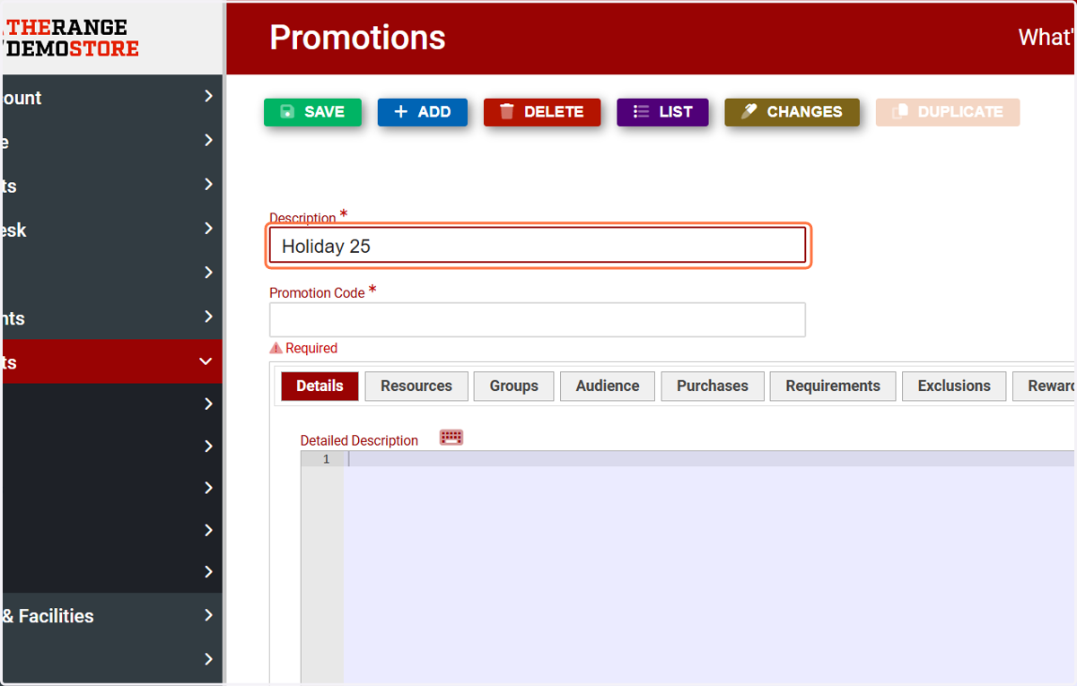 Give your promotion a name