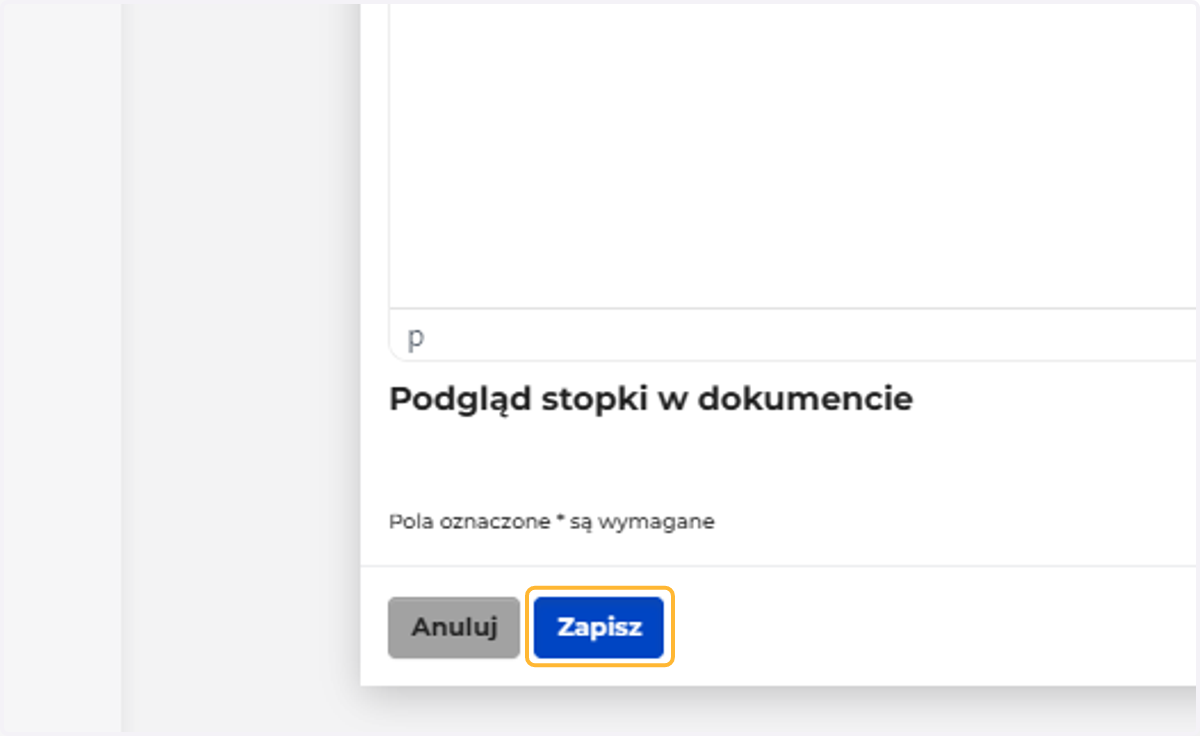Po skonfigurowaniu kliknij Zapisz