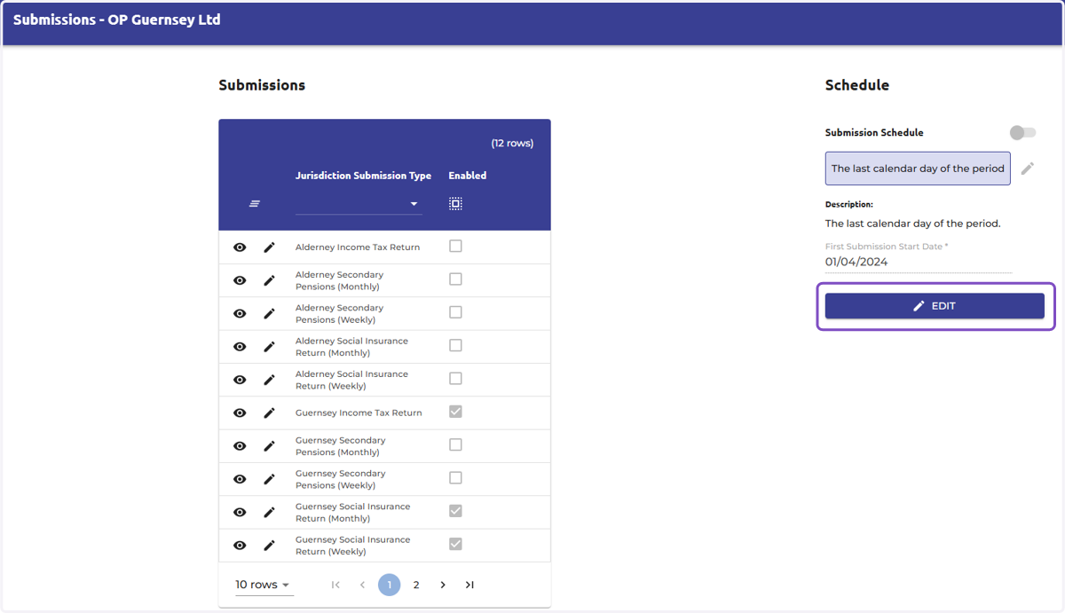 On the right hand side of the screen, select 'Edit'.