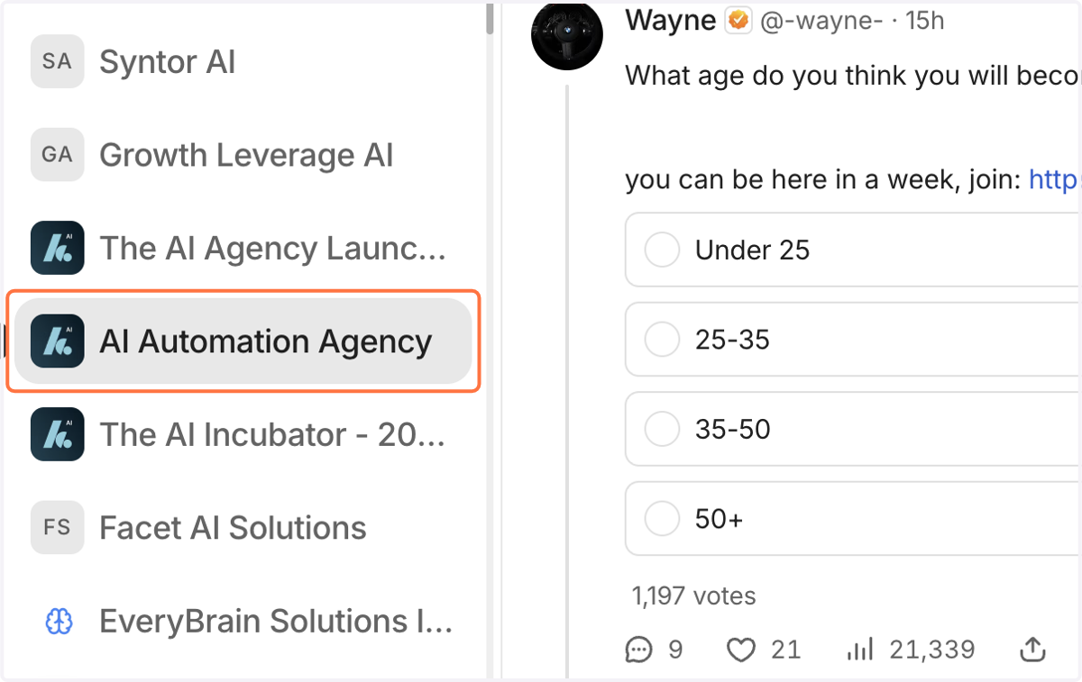 Click on Your Business from the left bar