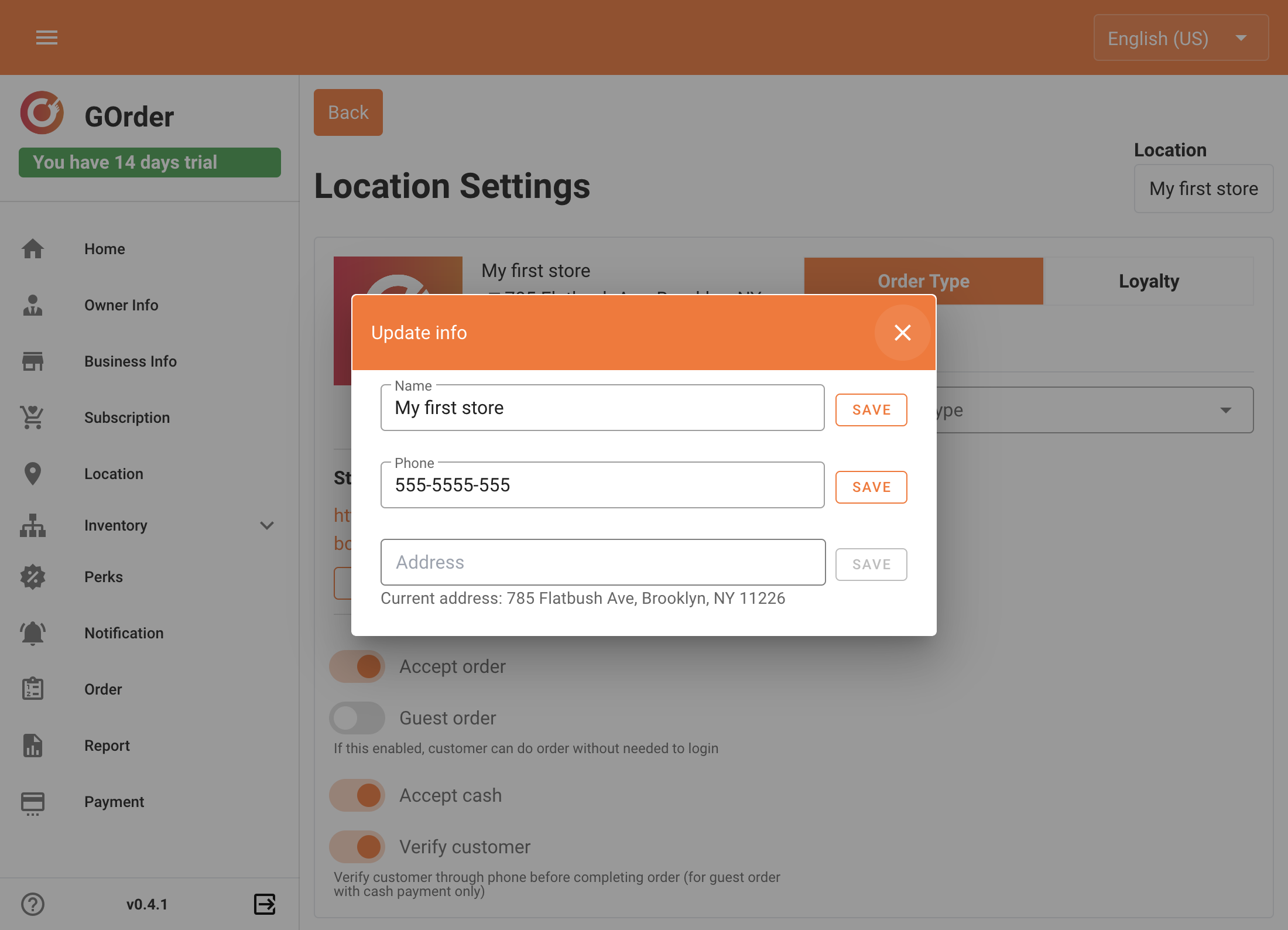 You need to use the save button to update each field.