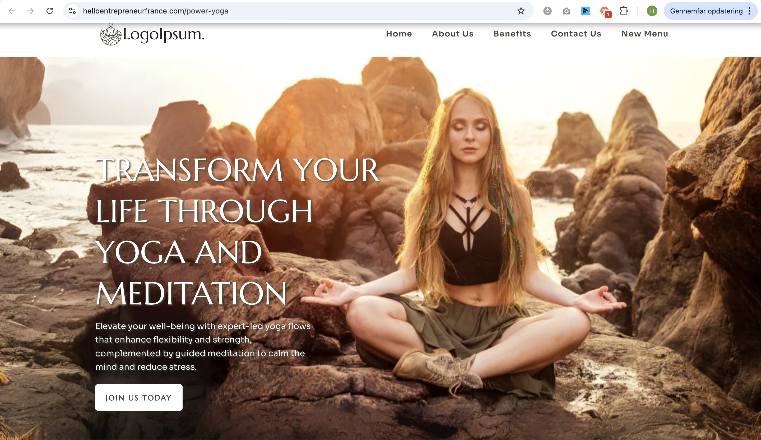 Tillykke, dit website er nu live!