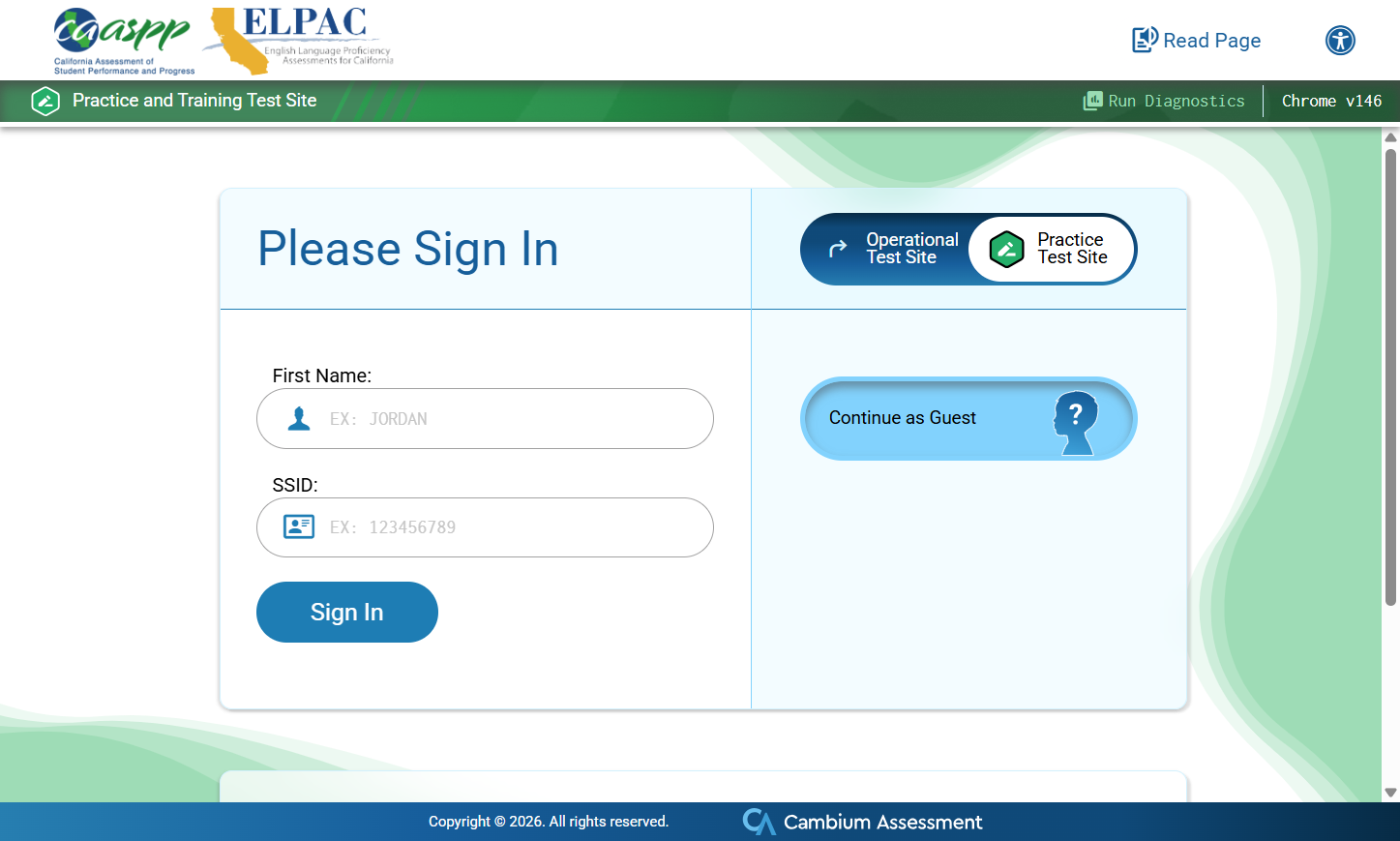 Click on Continue as Guest
