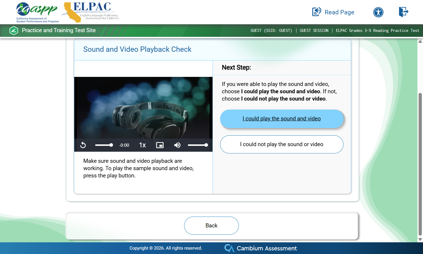 Click on I could play the sound and video
