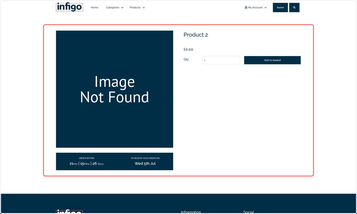 Next, we will see how this appears on the front-end when placing an order