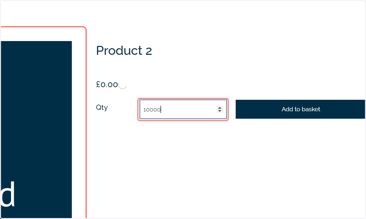 If production tiers were specified, changing the quantity will update the countdown clock
