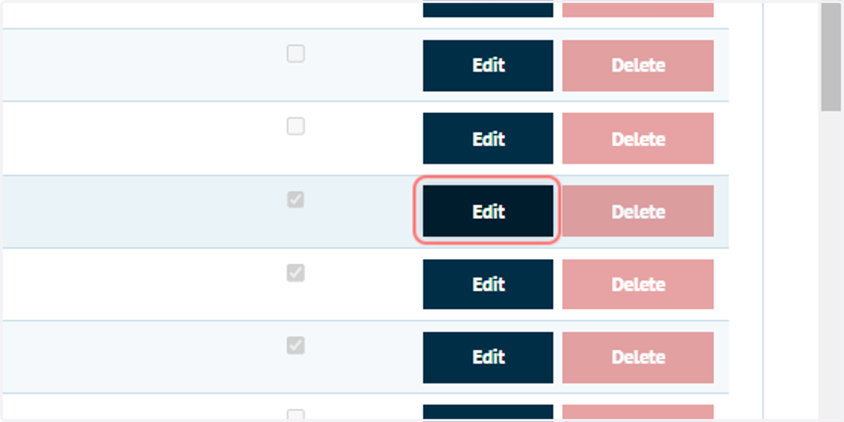 Select an email template and click on Edit