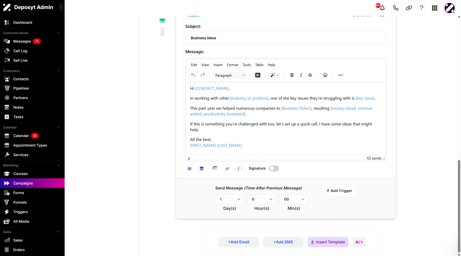 Step 7: Scroll down and click the AI button to proceed.