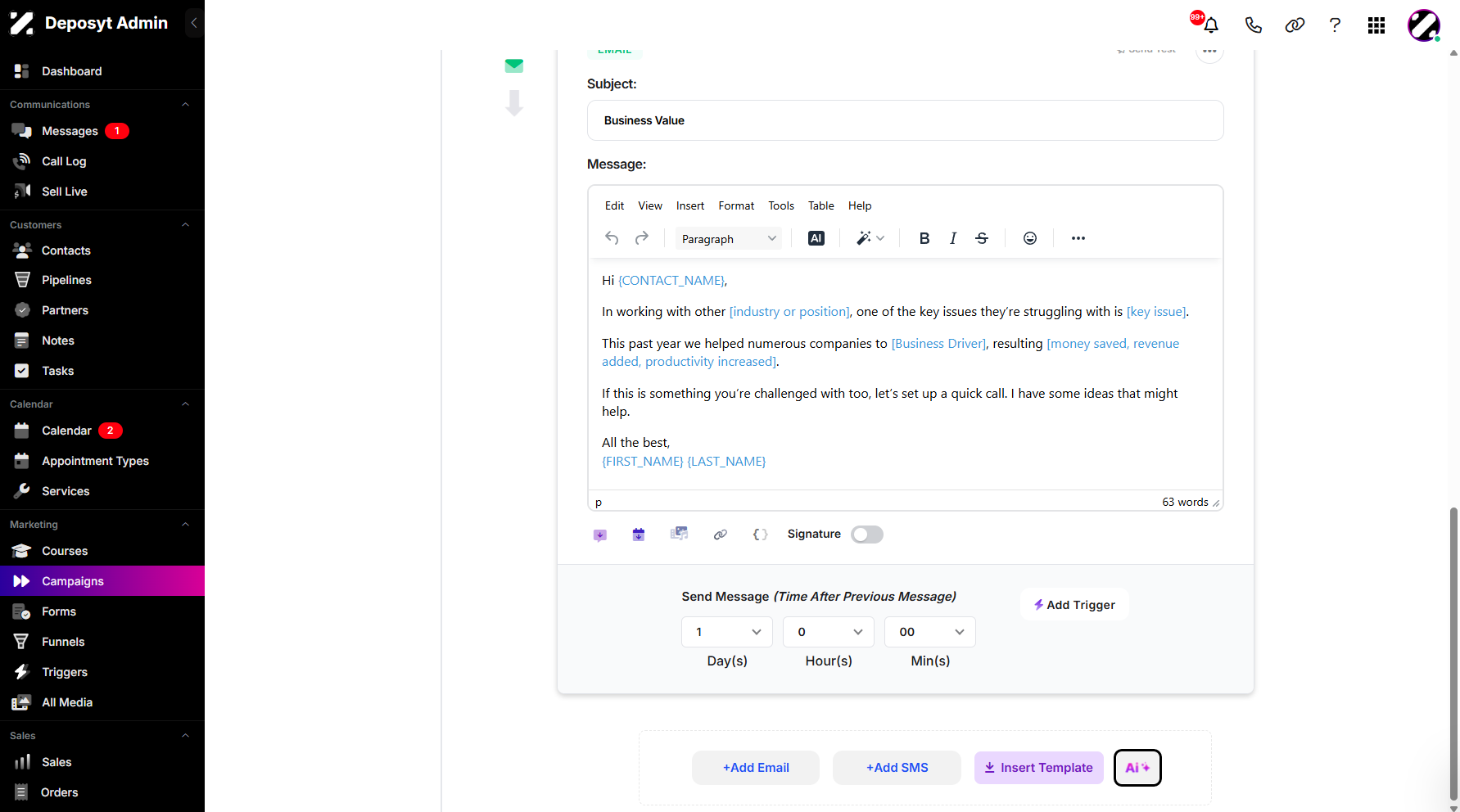 Step 7: Scroll down and click the AI button to proceed.