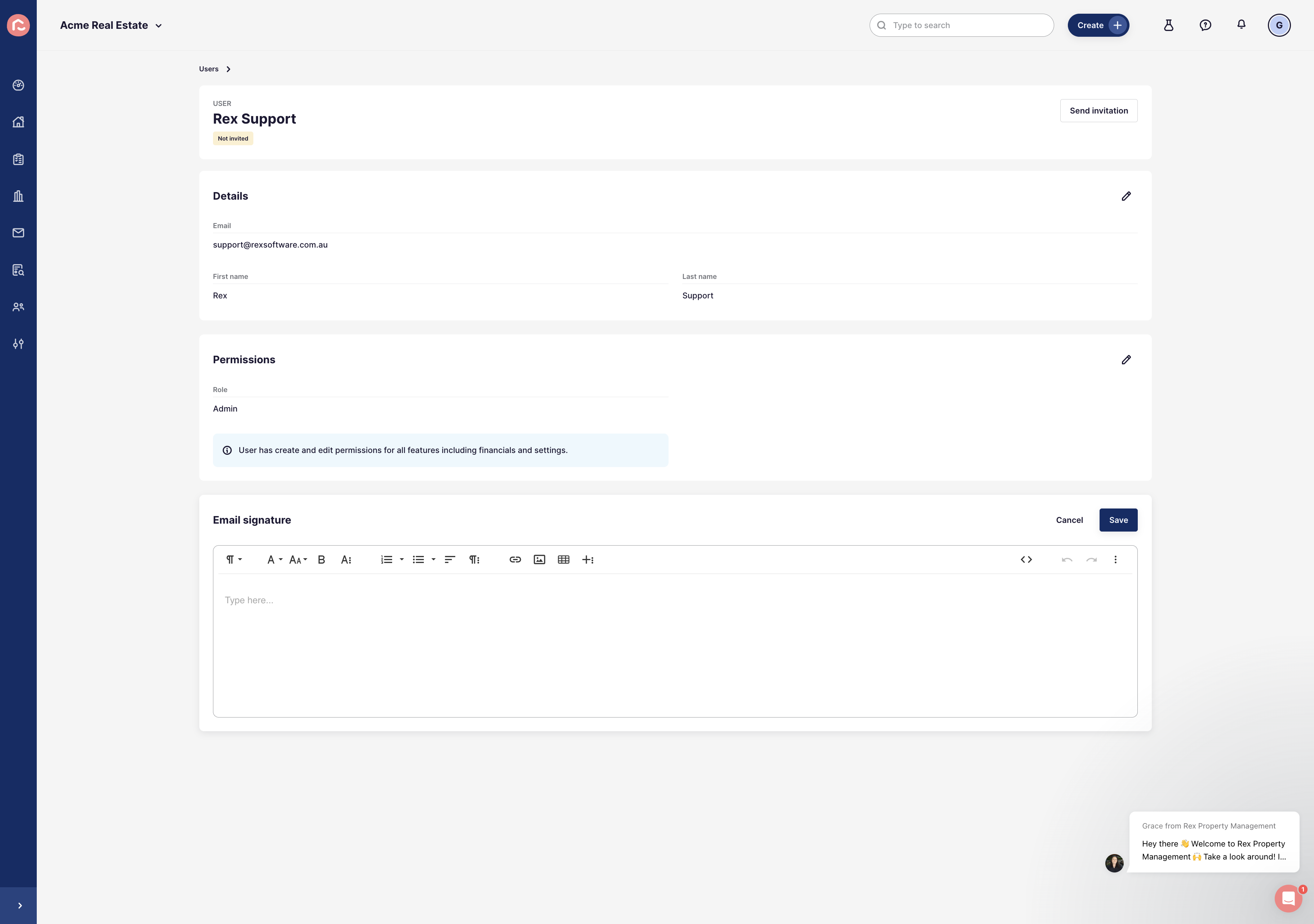 Add Email Signature Content